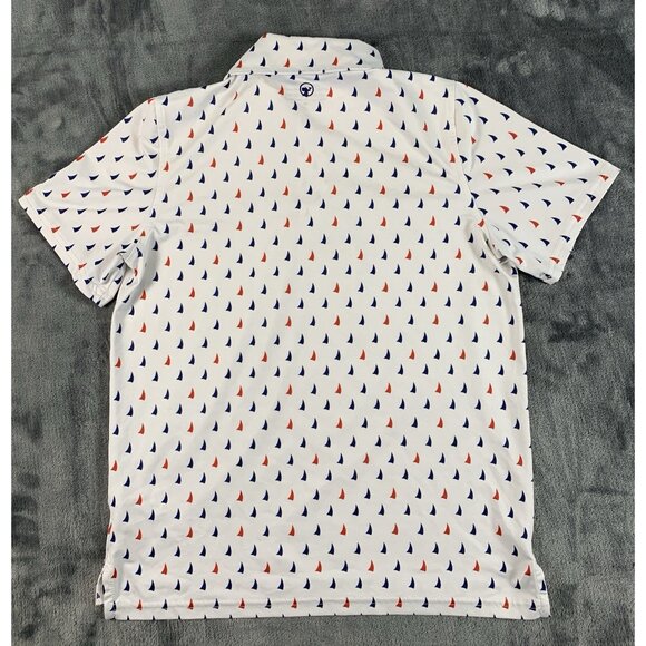 Vineyard Vines OTG On-The-Go Sankaty Performance Polo Shirt Boat Sails Men's M - Picture 2 of 7